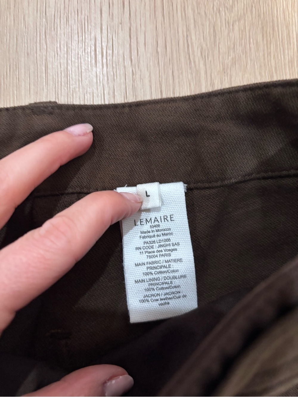 Lemaire Dark Brown Twisted Pant - Picture 7 of 11